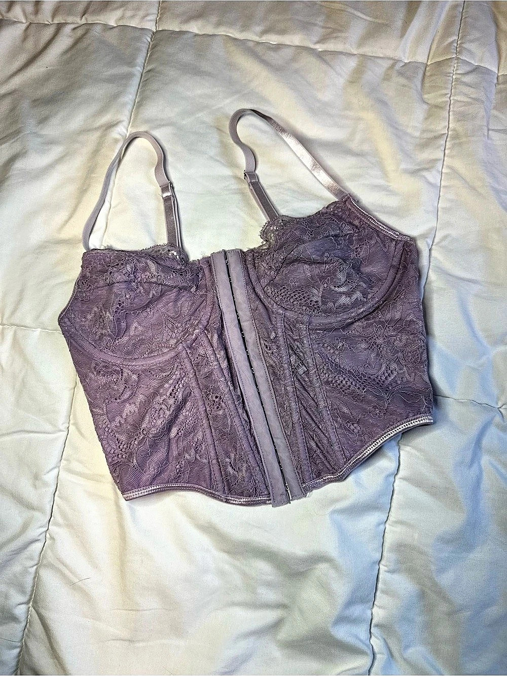 Purple Lace Corset Top